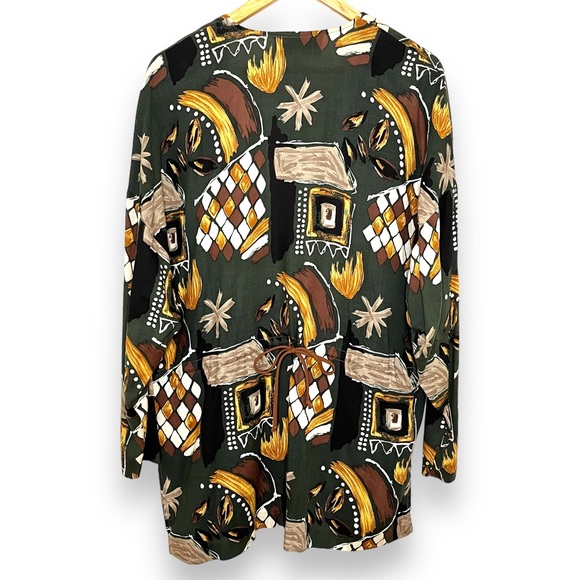 Vintage 80's Boho Funky Blazer Cardigan Jacket - Picture 6 of 15